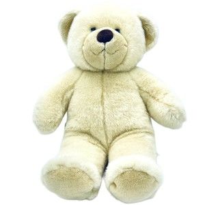 Build A Bear Teddy Bear Plush Light Brown Tan 15" Stuffed Animal Zipper Back HTF